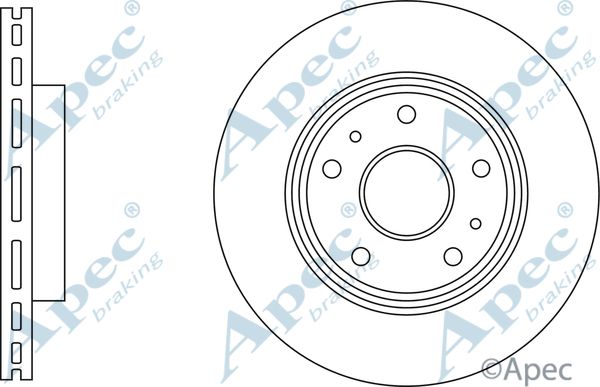 APEC BRAKING stabdžių diskas DSK3207